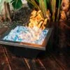 TrueFlame Lavelle Stainless Steel Square Fire Bowl -Fire Pits Shop trueflame lavelle stainless steel square fire bowl 60