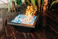 TrueFlame Lavelle Stainless Steel Square Fire Bowl