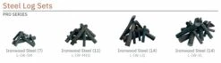 TrueFlame Pro Series Ironwood Steel Fire Pit Log Set -Fire Pits Shop trueflame pro series ironwood steel fire pit log set 65
