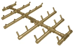 Warming Trends 18 X 24 1/4 Inch Crossfire Circular Tree Fire Pit Burner With Flex Line - 240,000 BTU