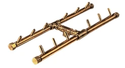 Warming Trends 18 X 7 Inch Crossfire H-Style Fire Pit Burner With Flex Line - 120,000 BTU