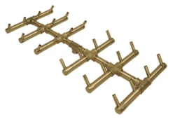 Warming Trends 23 X 11 Inch Crossfire Double Tree Fire Pit Burner With Flex Line - 240,000 BTU