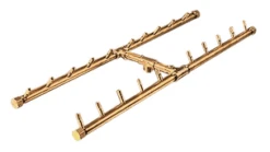 Warming Trends 30 X 9 Inch Crossfire H-Style Fire Pit Burner With Flex Line - 200,000 BTU