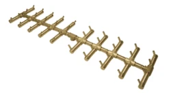 Warming Trends 44 X 11 Inch Crossfire Double Tree Fire Pit Burner With Flex Line - 400,000 BTU