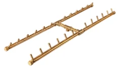 Warming Trends 46 X 17 Inch Crossfire H-Style Fire Pit Kit With Flex Line - 240,000 BTU