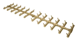 Warming Trends 53 X 11 1/2 Inch Crossfire Double Tree Fire Pit Burner With Flex Line - 480,000 BTU