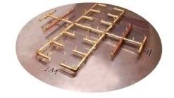 Warming Trends 60' Crossfire Circular Fire Pit Kit - 450,000 BTU