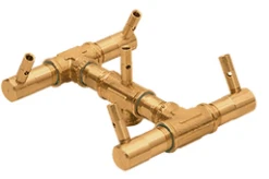 Warming Trends 7 1/2 Inch Crossfire Original Fire Pit Burner With Flex Line - 60,000 BTU